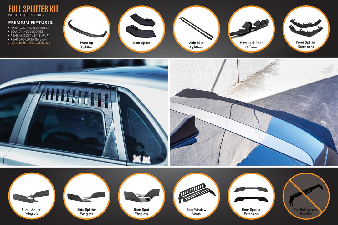 i30 N Line Hatch PD (2018-Current) Full Splitter Lip Set - Image 14 by Flow Design