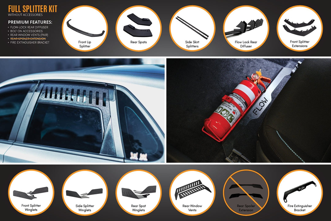 i30 N Line Hatch PD (2018-Current) Full Splitter Lip Set - Image 15 by Flow Design