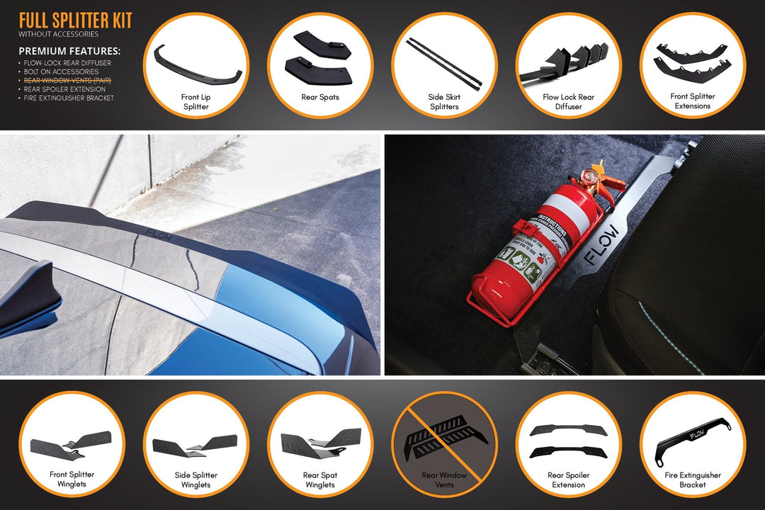 i30 N Line Hatch PD (2018-Current) Full Splitter Lip Set - Image 16 by Flow Design