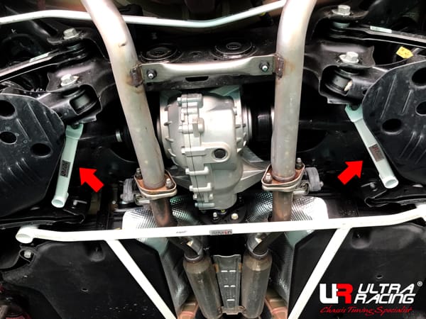 Ultra Racing Stinger (CK) - Rear Lower Side Braces (Pair)