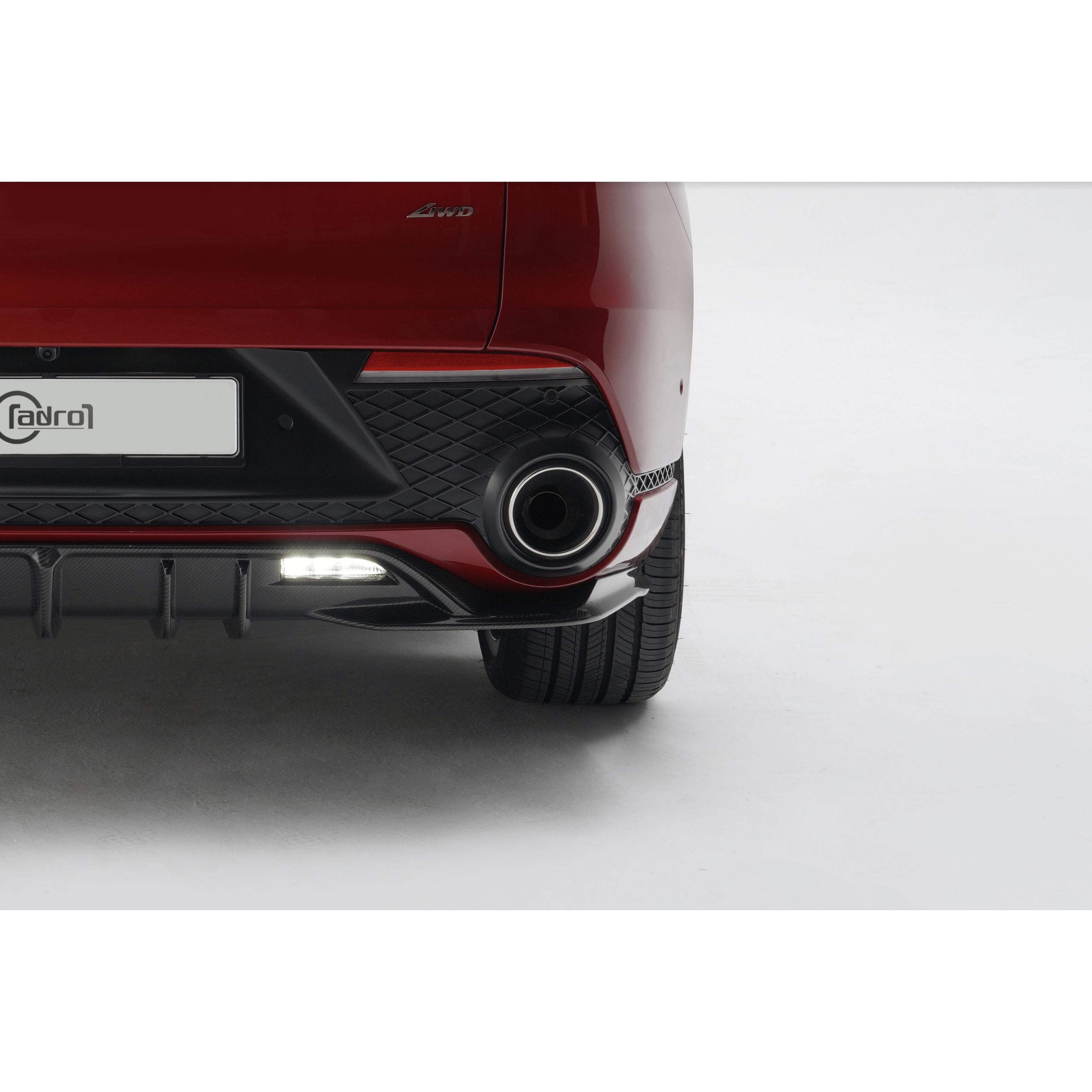 Genesis GV70 carbon fiber rear diffuser - ADRO 