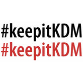 #keepitKDM Sticker