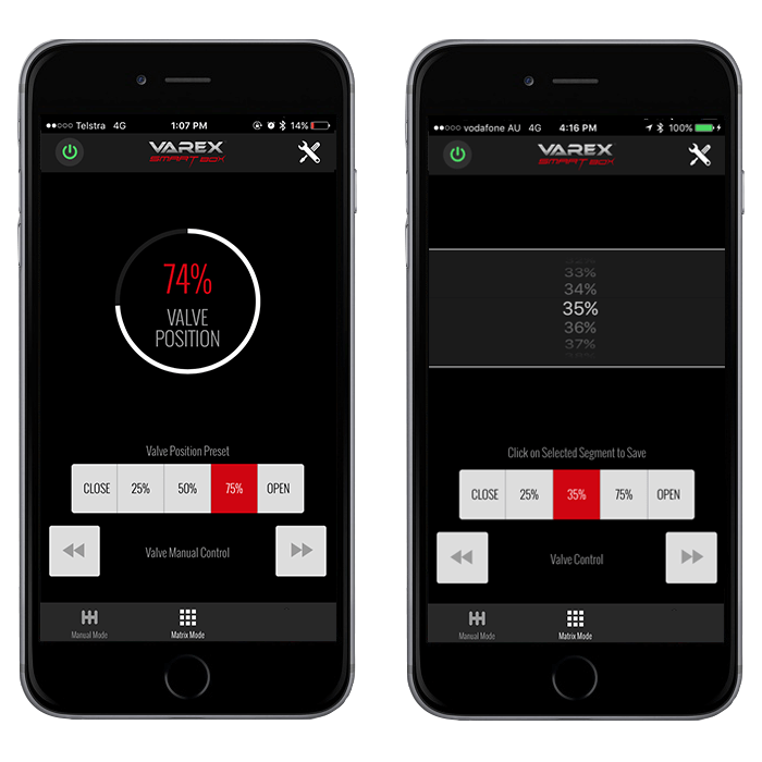 Manual Mode: VAREX Smartbox Bluetooth Exhaust Controller