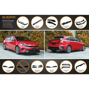 Cerato GT Hatch Facelift Full Lip Splitter Set