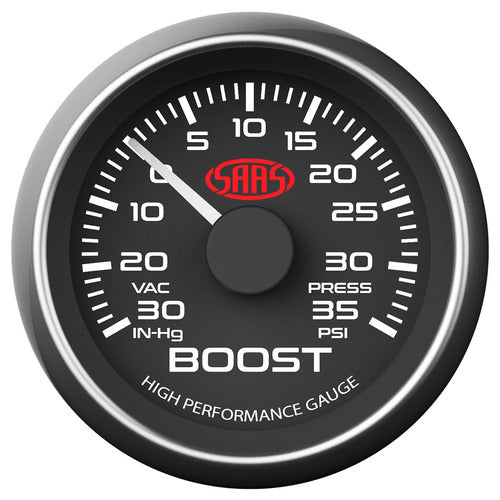 Boost Gauge - Black 52mm - Image 1 by SAAS