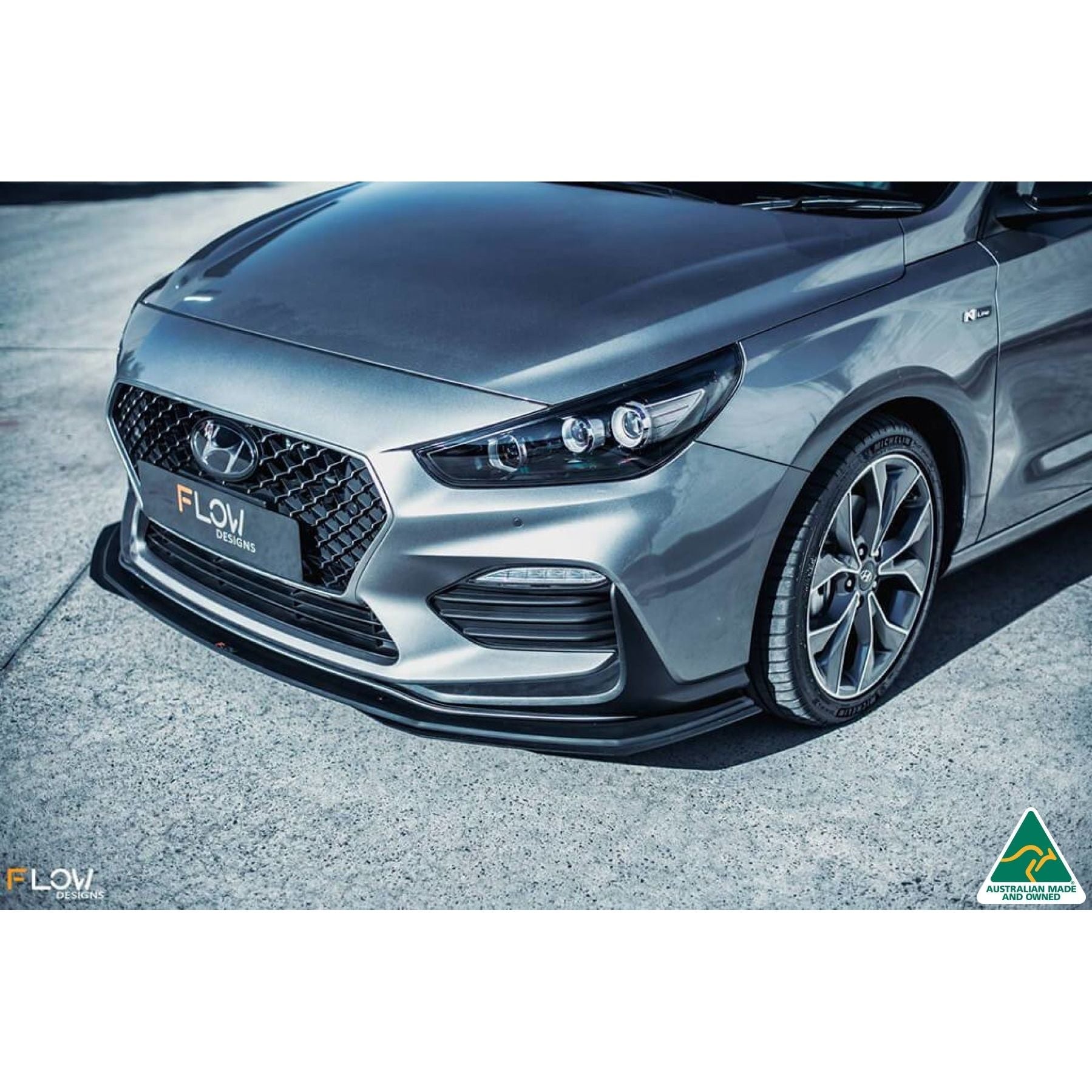 Hyundai i30 N Line Hatch Front Lip Splitter Extensions